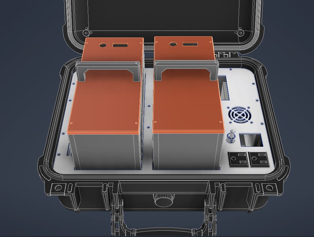 STINGRAY battery packs outside