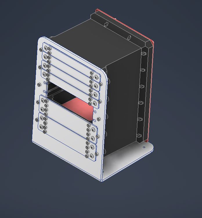 10U MRMT desk unit showing the rack mount system